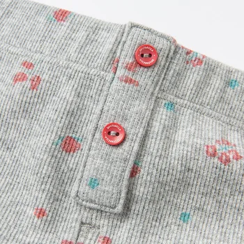 DBS16295 dave bella kevadel beebi tütarlaste mood õie printida püksid laste täispikk kids püksid imiku väikelapse püksid