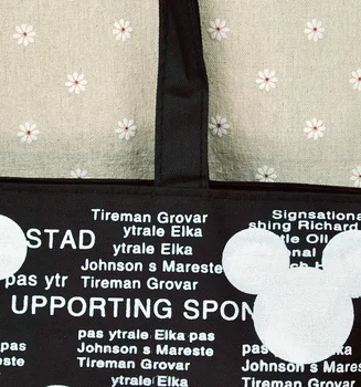 Disney Miki hiir käekott Cartoon lady mähe kott Õlal kott Suure mahutavusega kott Shopping Vaba aja veetmise kott naiste sidur