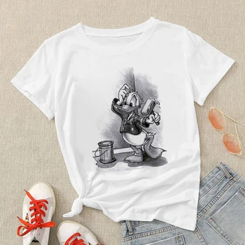 Disney Naine, T-särgid Pop Art футболка женский Naiste T-särk camiseta miki Polerones Armas Miki Hiirt, Lühike Varrukas Top Tee