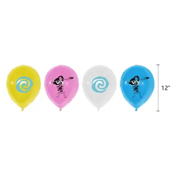 Disney Printsess Moana Latex Balloon Teema Banner Sünnipäeva Õhupallid Kids Sünnipäeva Kaunistamiseks Beebi Dušš Õhupallid