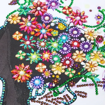 DIY 5D Erilise Kujuga Teemant Maali Kit Liblikas Haldjas Osaline Diamond Drill Värvimine poolt Numbrid DIY Diamond Tikandid Komplekt