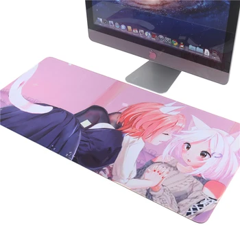 DJ Kass Girl Anime Tüdruk Neko Hentai catgirl large mouse pad 600x300 90x400 mousepad Hentai! arvuti desktop kaart