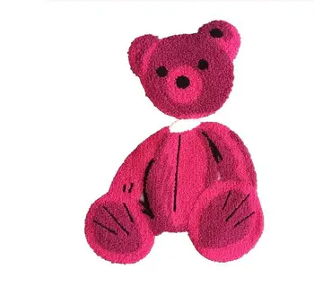 DZ IPC Uus Šenill Murtud otsaga Teddy Bear Embroideried õmble Plaastrid Riided Rätik Karu Tikand Applique Õmblemine DIY
