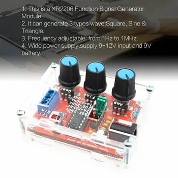 Eest XR2206 Kõrge-täpsusega Signaali Generaator DIY Osad Shell Funktsiooni Generaator Signaali Konditsioneerimine