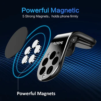 FLOVEME Magnet Auto Hoidikut Air Vent Klipp, Magnet Omanik Telefoni GPS Mount Seista iPhone 12 11 Xiaomi Samsung