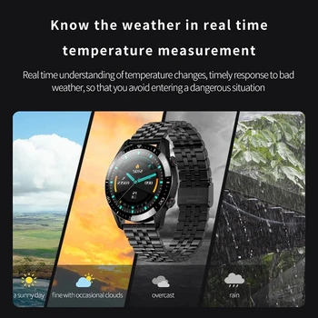 GEJIAN 2021 Uus Bluetooth helistamine Smart watch meeste Täielikult puutetundlik ekraan EKG IP68 Veekindel Sport Mens Smartwatch Android ja IOS Telefoni
