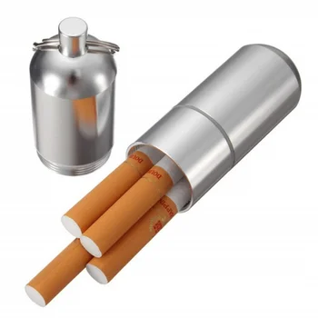 Hõbe Alumiinium Sigaret Kasti Veekindel Cigarete Juhul Pill Hambaork Kapsel Omanikule Võtmehoidja Mens Kingitus