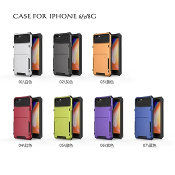 IPhone SE 2 2020. AASTA SE2 6 6S 6plus 6s pluss Juhul Flip Card Slots Äri Armor Case For iPhone 7 8 plus 7plus 8plus Kate