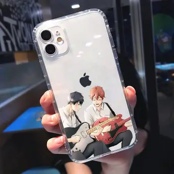 Jaapan Antud Anime on Paigaldatud Muusika Gay Telefoni Juhul Läbipaistvad iPhone 11 12 mini pro 8 7 6 6S XS MAX Plus X 5S SE 2020 XR