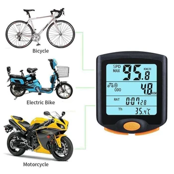 Juhtmega / Juhtmeta Jalgratta Kiiruse Mõõdik Digitaalse Bike Arvuti Multifunktsionaalne Veekindel Sport Andurid Jalgratta Arvuti Spidomeeter
