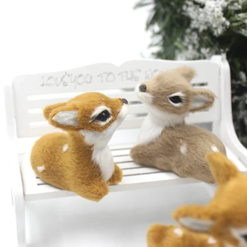 Jõulud Põhjapõdrad Põder Hirv Figuriin Micro Maastiku DIY Kodu Xmas Decor Kääbus Haldjas Garden Ornament Sisekujunduses Lapsed Kingitusi