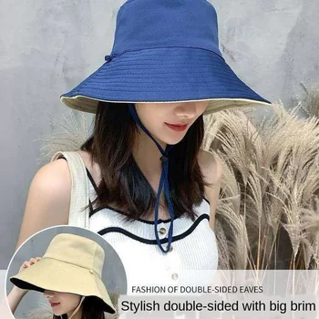 Kalamees Müts sunhat 2020 Väljas Reisi Vabaaja Kahepoolne Kopp Müts Mehed Naised Suvel korea Fashion Murra Päike kalapüügi Mütsid