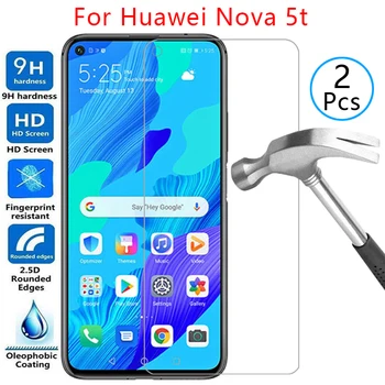 Karastatud klaasist ekraan kaitsja jaoks huawei nova 5t juhul kaant, huawey huawai nova5t 5 t t5 6.26 kaitsva telefon coque kott 360
