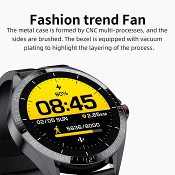 KUMI 2021 Mehed Smart Watch Sport Fitness Südame Löögisageduse Monitor IP68 Veekindel Täielikult Puutetundlik Ekraan Smartwatch ios-i ja Android Telefon