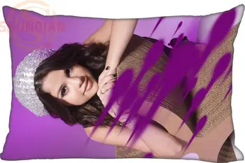 Kõrge Kvaliteediga Kohandatud Selena Gomez Padjapüür 45x35cm(Üks Pool) Rectang Tõmblukk Prindi Mugav Padjapüür Kate