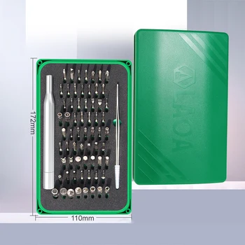 LAOA 66 1 Täppis-Kruvikeeraja Komplekt, millel on 64 Bitine Multifunktsionaalne Elektrooniline Komplekt Tablett Mobiiltelefoni Macbook Remont
