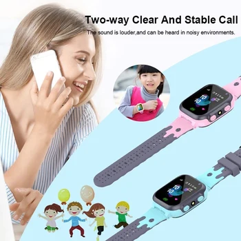 Lapsed Kellad Kõne Lapsed Smart Watch Lastele SOS Veekindel Smartwatch Kell SIM-Kaardi Asukoht Tracker Lapse Vaata Poiss, Tüdrukud