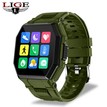 LIGE Uus Smart Watch Mehed 1.54 Tolli Südame Löögisageduse Magnet Laadimine olge mehed Muilt-sport režiimid Bluetooth Kõne Veekindel IP67