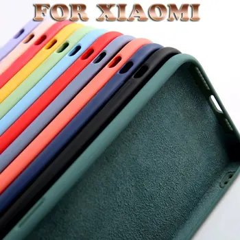 Lihtne Vedelik Silica gel Anti Kuulu Kaitse Telefoni Puhul Xiaomi Redmi Märkus 9A 9C 10X 9 10 9S 9T Power Pro Max 5G 4G Kate