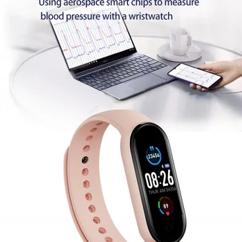 M5 Nutikas Käevõru Watch Band Fitness (Südame Löögisagedus, vererõhk Traker Sport Veekindel Smart Wristbands IOS Android