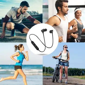 Magnet-Juhtmeta Bluetooth-Kõrvaklapp S8 Muusika Peakomplekt Telefoni Kaelus Sport Earbuds Kõrvaklapid Koos Mikrofoniga IPhone Samsung Xiaomi