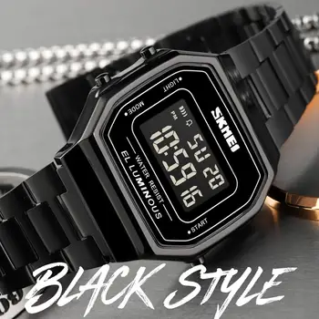 Mehed, Digital Watch SKMEI Top Brändi Luksus Chrono Äratuskell Vabaaja Stopper Mood 50M Veekindel Elektrooniline Käekell 1647