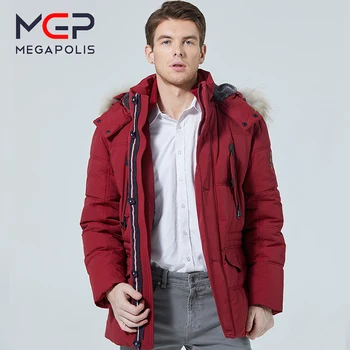 MGP uus stiil talvel meeste riided soe sulejope kvaliteetne nahast krae brändi meeste ülikond