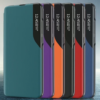 Moe Poole Külje Akna Flip Phone Case For Samsung Galaxy Note 20 Ultra 10 Pro 8 9 Magnet 360°Põrutuskindel Kaitse Juhtudel