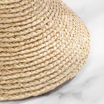 Mood Naiste ühise Põllumajanduspoliitika HELEN Disainer Käsitöö Õled Kudumine Raffia päikesesirm Valge Naine, Müts Beach Panama Uue Reisi Disainer Mütsid