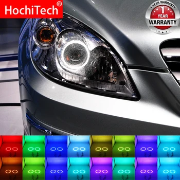 Multi-värviline RGB LED Angel Eyes Halo Ring Silma RF Remote Jaoks Mercedes-Benz B-Klassi W245 B160 B180 B170 B200 2006-2011 Tarvikud