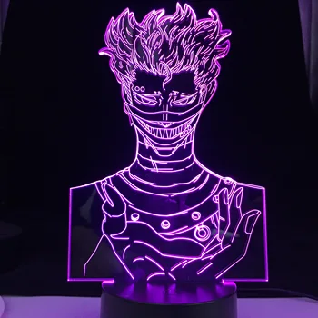 Must Ristik Zora Ideale Kaugjuhtimispult Led Night Light Magamistuba Decor Kingitus Värvikas Nightlight Anime 3d Lamp Dropshipping