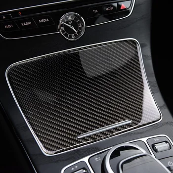 Mutips Jaoks Mercedes Benz C E-Klassi GLC W205 Center Console topsihoidja Paneeli Raami Sisekujundus Katta Carbon Fiber Kleebis Tarvikud