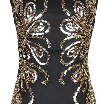 Naiste Vintage 1920 Suur Gatsby Kleit 20s Flapper Partei Ametliku Kleit Seksikas O-Kaeluse Varrukateta Beaded peep varba kingad Võre Merineitsi Kleit