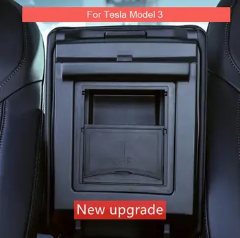 Näiteks Tesla Model 3 Center Console Korraldaja Taga Peidetud Ladustamise Kasti jaoks Tesla Model 3 Auto Aksessuaar Auto Taga Valdaja Lahter