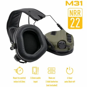 OPSMEN Earmor Taktikaline Peakomplekt M31 MOD3 Müra Tühistamine Kõrvaklapid Sõjalise Anti-Lärmakas Shooting Kõrvaklapid