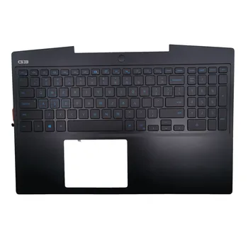 P0NG7 0P0NG7 Dell G3 15 3590 Mängude G3 3590 Sülearvuti Must C-Shell Ülemine Kate suurtähe Sinine Font Koos Taustavalgustusega Klaviatuur Assy
