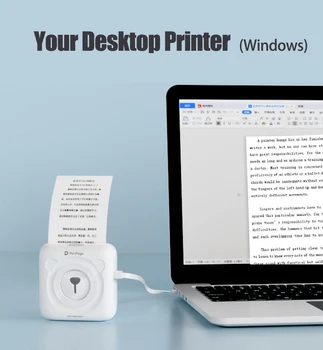Peripage Kaasaskantav Termilise Bluetooth Photo Printer Mini Silt Lisa Printer Raske Läbipaistev PC kaitsekaas Juhul Kotti Kanda