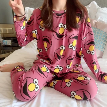 Pidžaama Naiste Mood Pyjama Armas Lahti Pijamas De Mujer 2021 Uus Pikkade Varrukatega Püksid Daamid Pluss Suurus Sobiks Home Service
