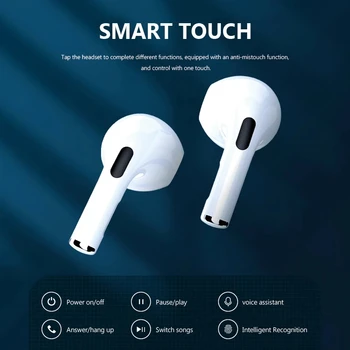 Pro 4 TWS Traadita Kõrvaklapid Bluetooth-Earbuds pro6 Laadimine Juhul, Spordi -, Vee-Vabad Peakomplekt, IOS xPhones PK I900000