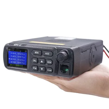 QYT KT-5800 12/24V 25W Mini Auto Ham Raadio VHF / UHF Dual Quad Band-Ooterežiimis Värvi Ekraan, Mobiilne Transiiver Veoauto KT 5800