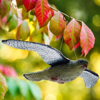 Realistlik Flying Lind Öökull tiivad Lihtsam Ladustamise Falcon Tuvi Peibutamist Kahjurite Tõrje Aias Hernehirmutis Ornament