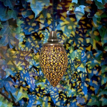 Retro Päikese Valgus Õues Metallik, Seest Õõnes Projektsioon Lamp Väljas Rippus Hele Aia Maastik Rõdu Kunsti Õue Kaunistamiseks