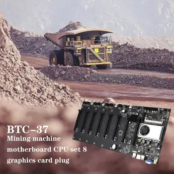Riserless kaevandamine emaplaadi 8 GPU Bitcoin Krüpto Etherum Kaevandamine koos 64GB MSATA SSD 8GB DDR3 1600MHZ RAM KOMPLEKT