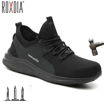 ROXDIA brändi meeste ohutuse kingad terasest varba kork vett hülgav naiste tööd, saapad, tossud casual meeste jalanõud pluss suurus 39-45 RXM271