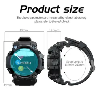 RÜNNAK Täielikult Puutetundlik Ekraan Fitness Tracker Smart Watch Meeste Südame Löögisageduse Monitor vererõhu Bluetooth5.0 Android Ja Ios