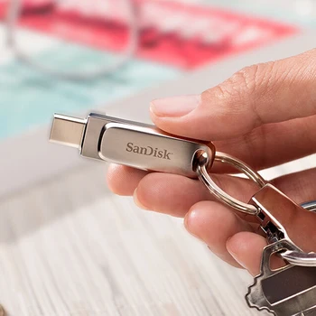 SanDisk SDDDC4 Pendrive USB-3.1 C-Tüüpi Dual Pen drive 512 GB 256GB 128GB 64GB 32GB 1 TB Metallist mälupulk Sülearvuti/Telefoni