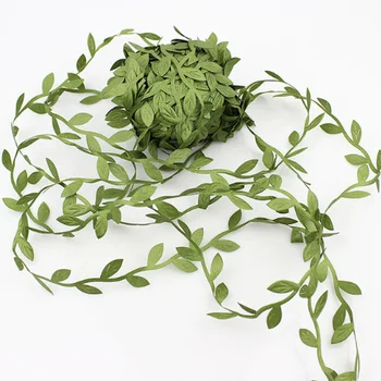 Silk Leaf-Kujuline Handmake Kunstlik rohelised Lehed Pulm Teenetemärgi DIY Pärg Kingitus Scrapbooking Käsitöö Võltsitud Lill