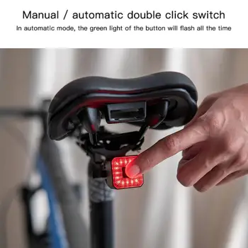 Smart Jalgratta Tagumine Tuli Auto Start/Stopp-Pidur Kaugseire IPx6 Veekindel USB Eest Jalgrattasõit Saba Taillight Jalgratta LED Valgus Rattasõit