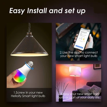 Smart Lamp RGB LED Spot Bluetooth E27 B22 RGB Värvi Tahavaatepeeglid Muutlik Nightlight WIFI/IR Remote Control Töö Alexa