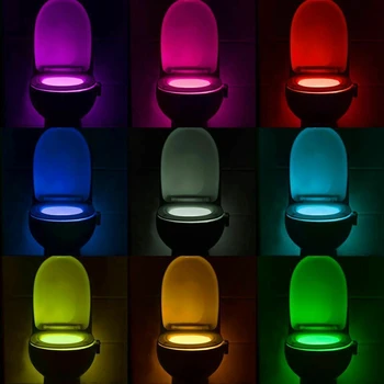Smart PIR Liikumisandur prill-Öö Valgust 8 Värvi Veekindel, Taustvalgus Wc-Pott LED Luminaria Lambi WC Wc Kerge